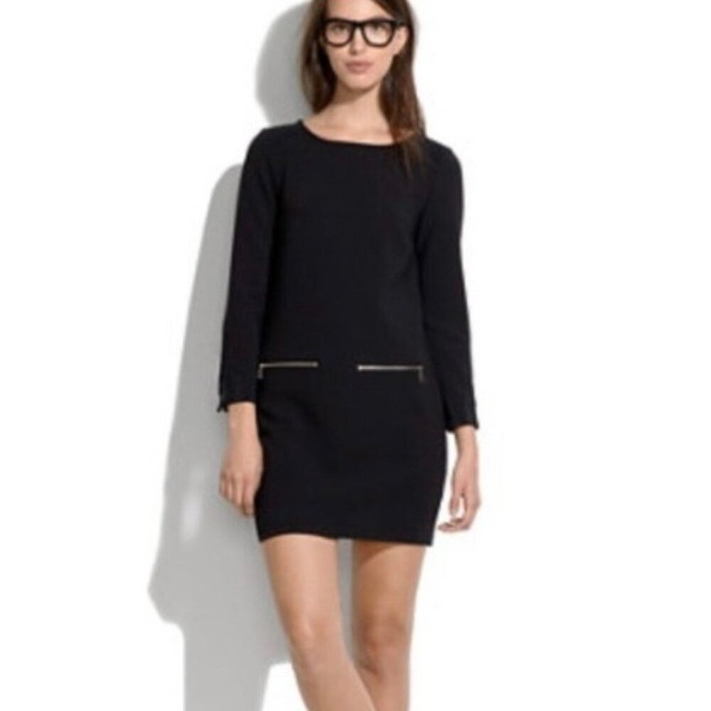 Madewell Black Long Sleeve Dress
